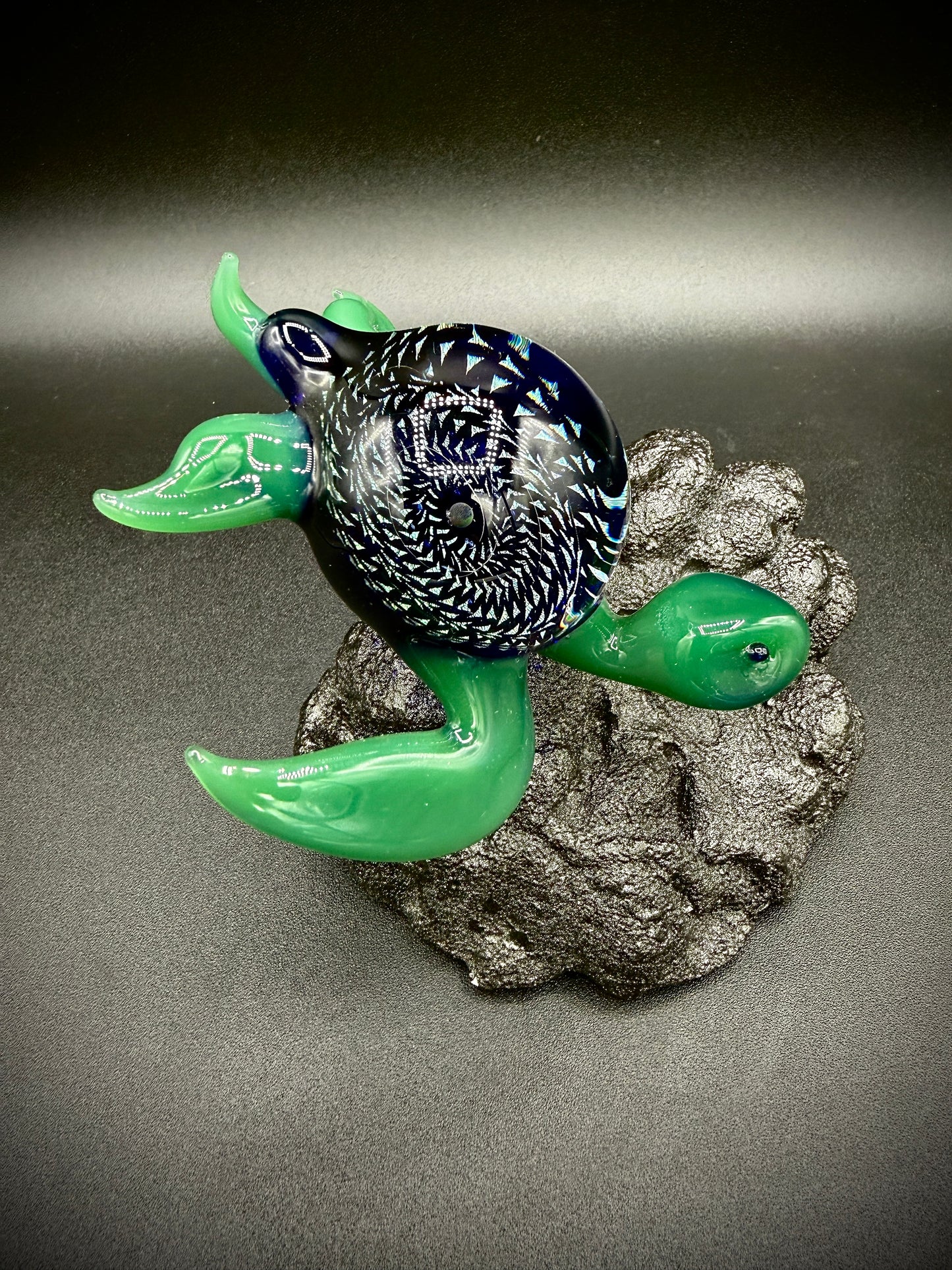 Dichroic and Opal Sphere Sea Turtle