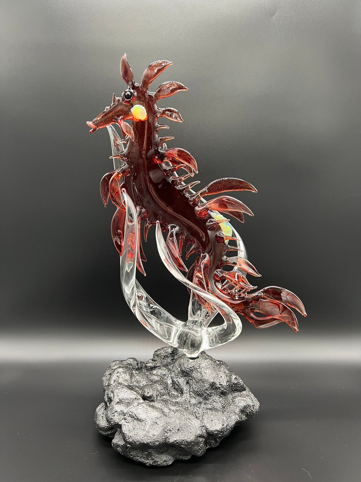 Leafy Sea Dragon glass sculpture