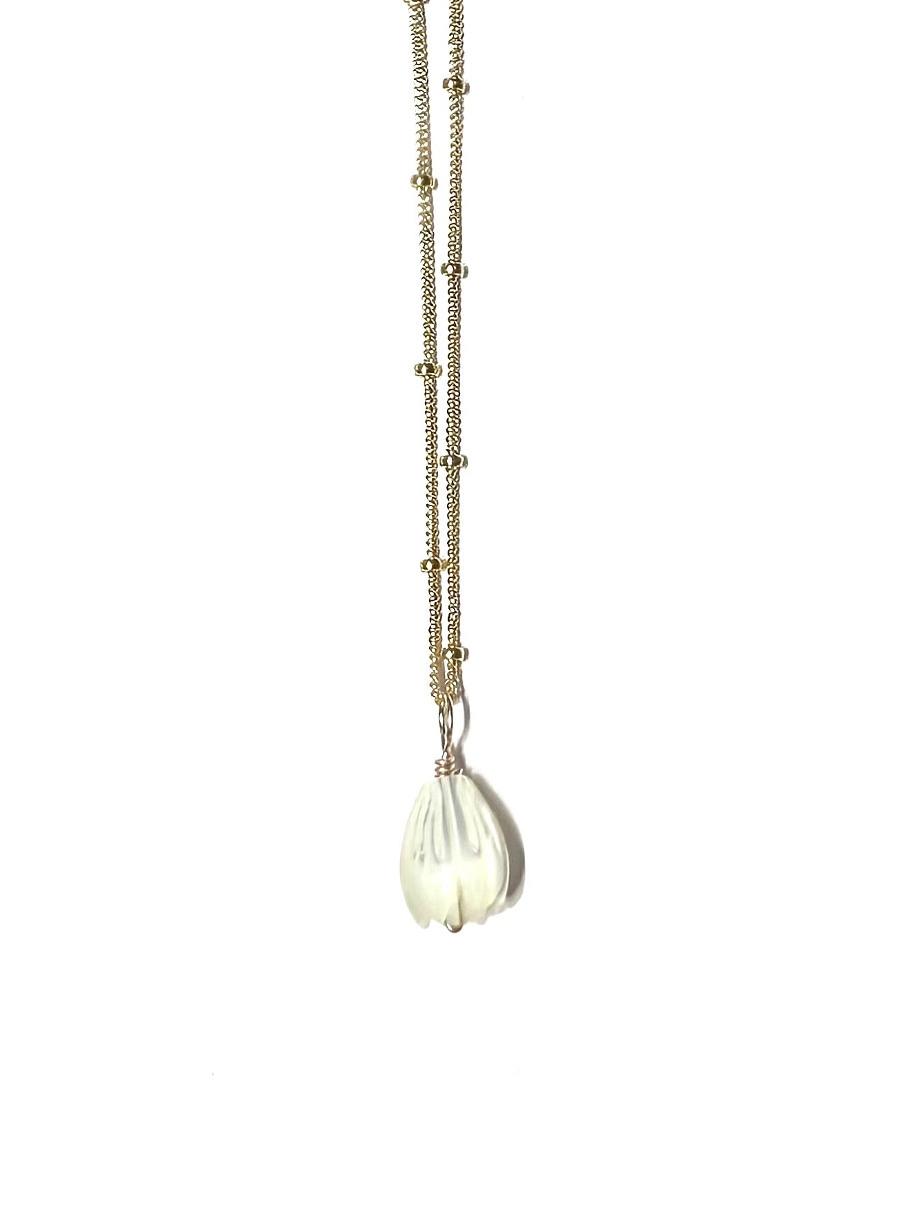 Mother of Pearl Pikake necklace