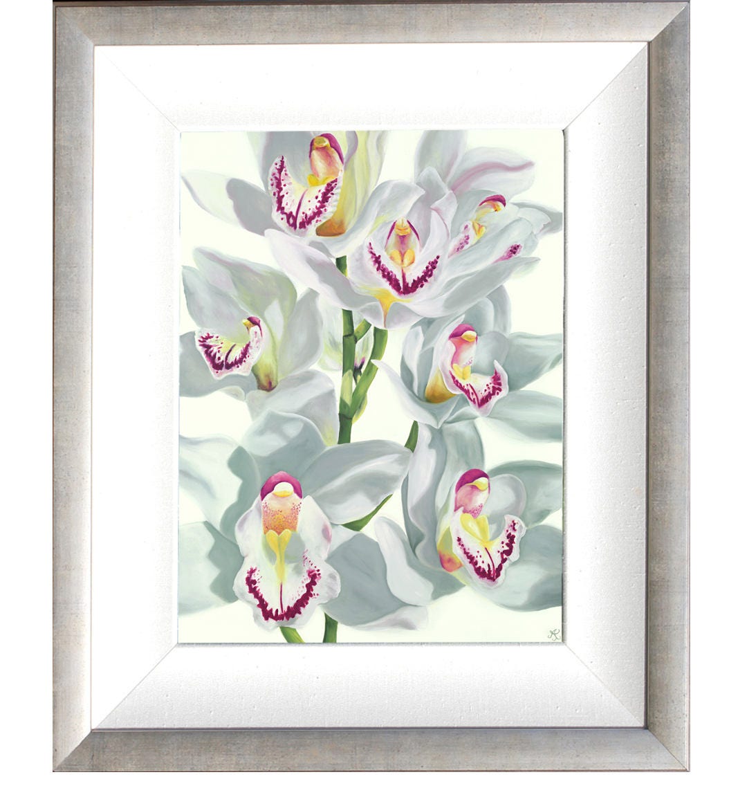 White Cymbidiums Limited Edition Giclee