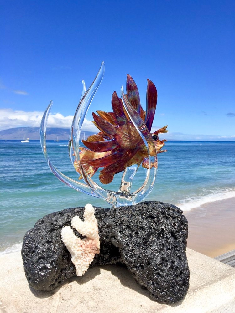 Lion Fish glass sculpture