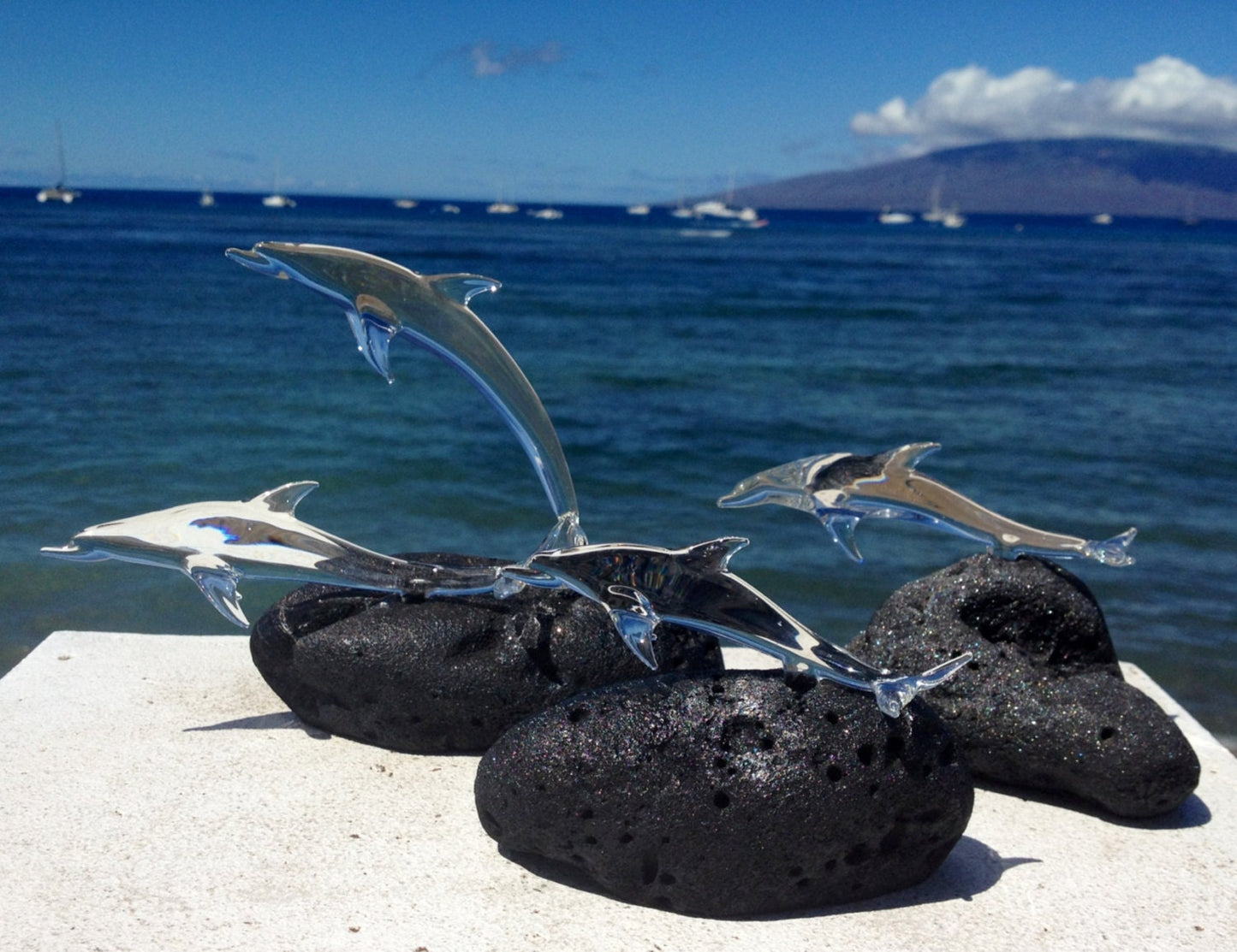 Glass dolphins