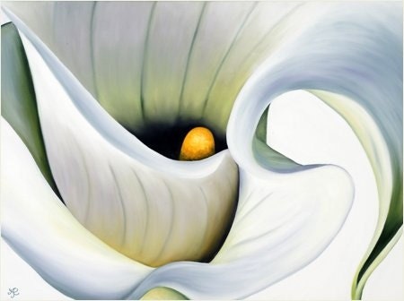 Calla lilies , Archival offers giclee 9x12 print