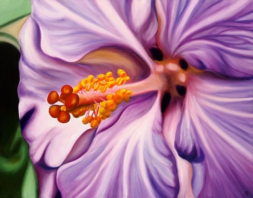 Purple Hibiscus Limited Edition Giclee