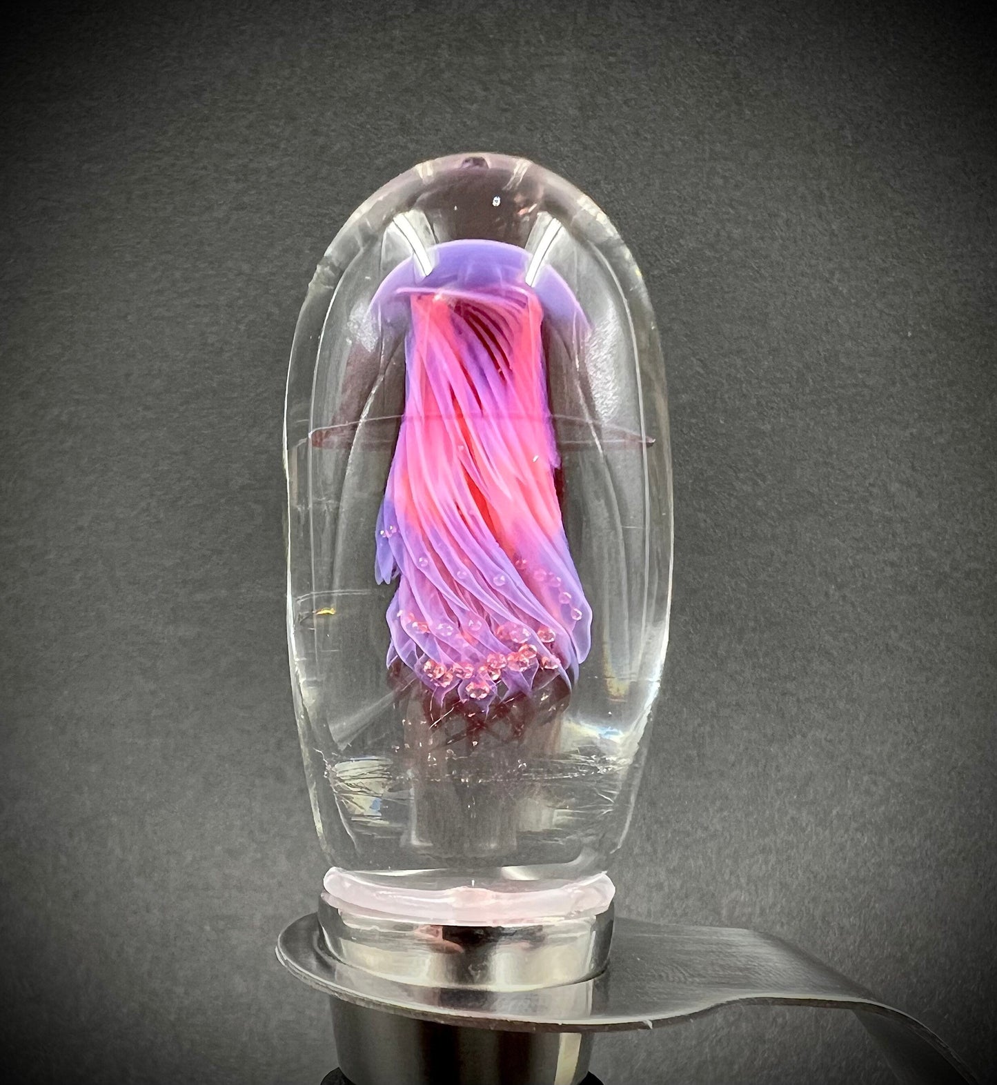 Pink Jellyfish Bottle Stopper
