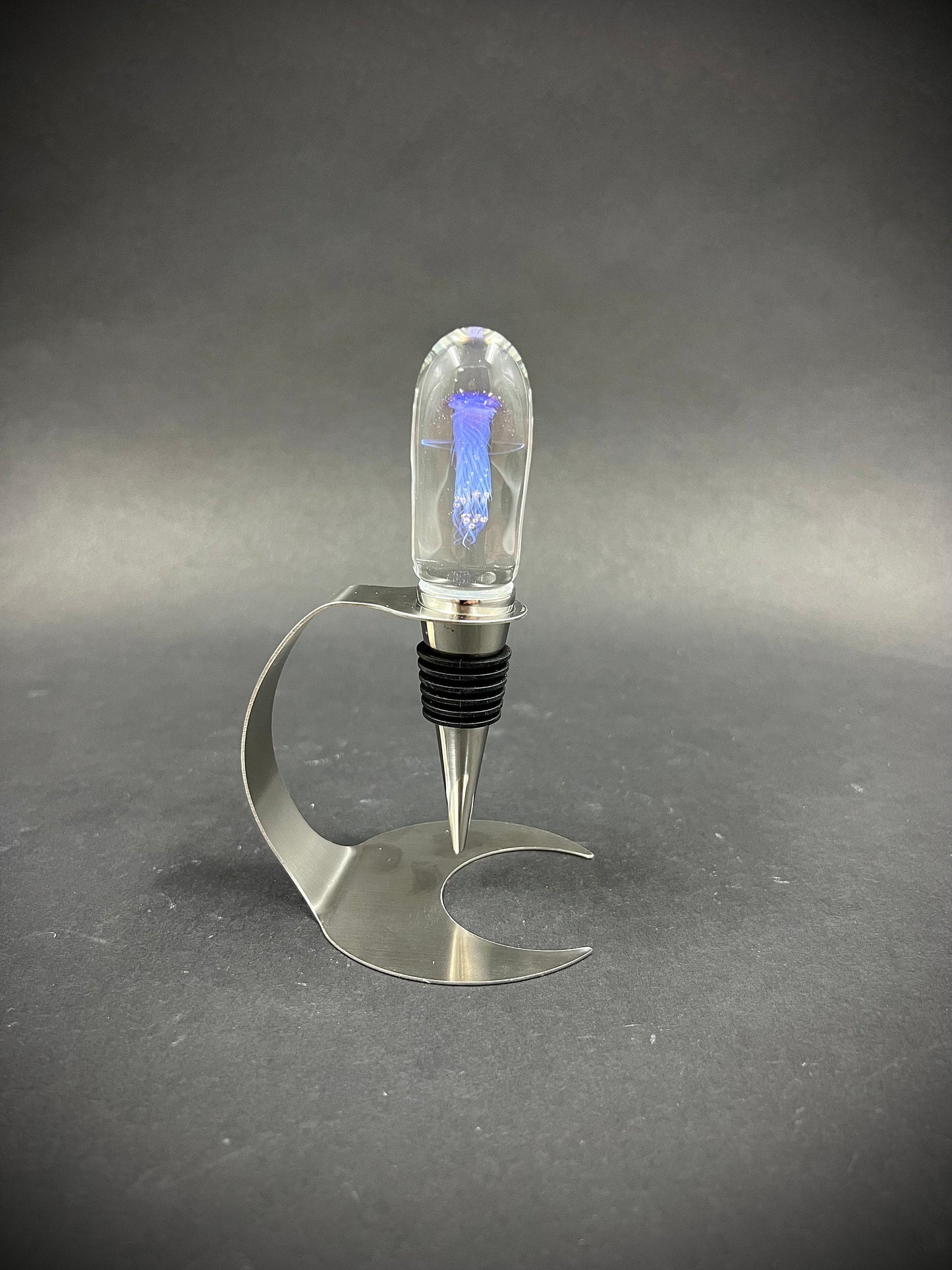 Maui Glass Jellyfish Bottle Stopper-2