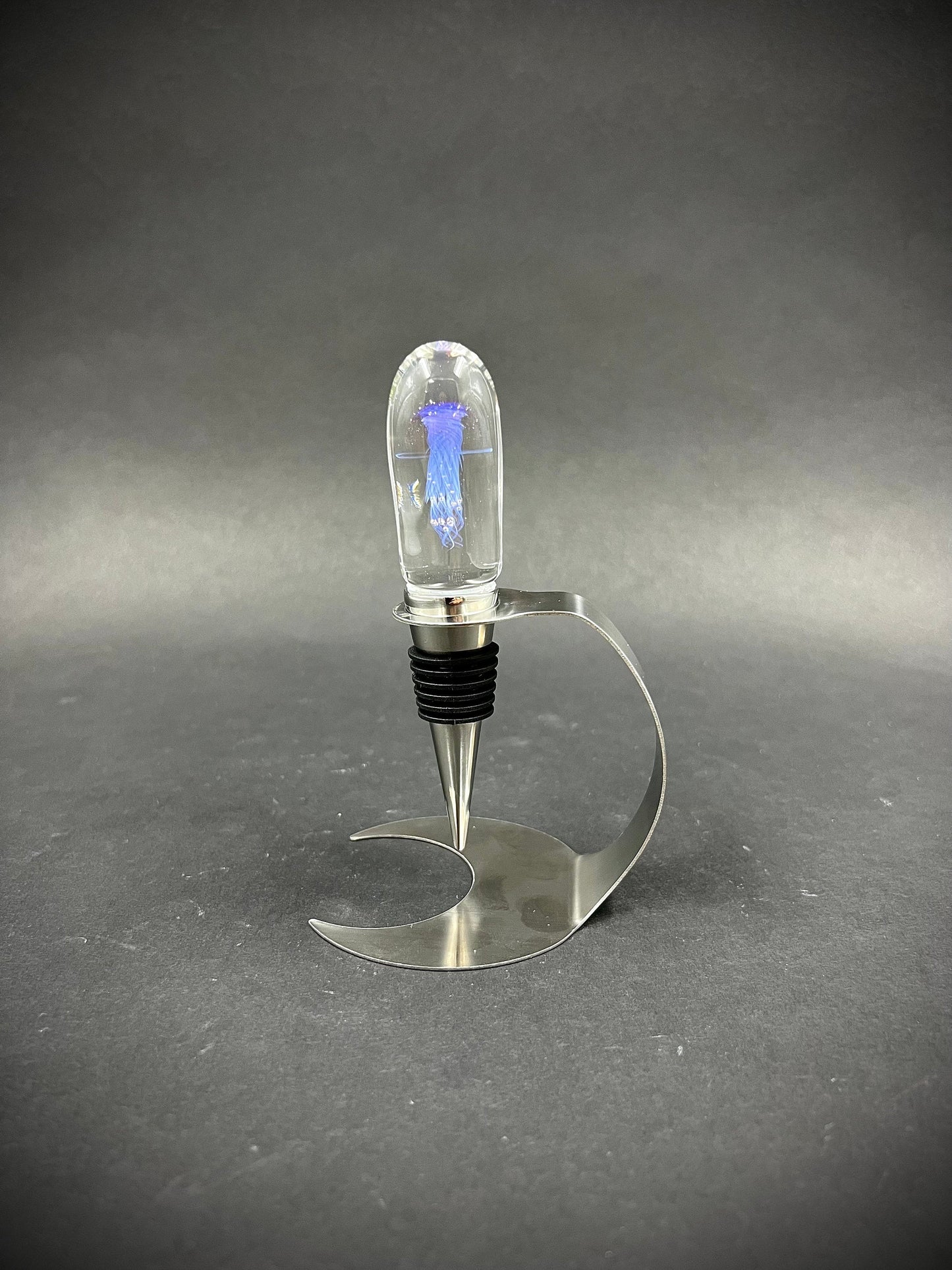 Maui Glass Jellyfish Bottle Stopper-2