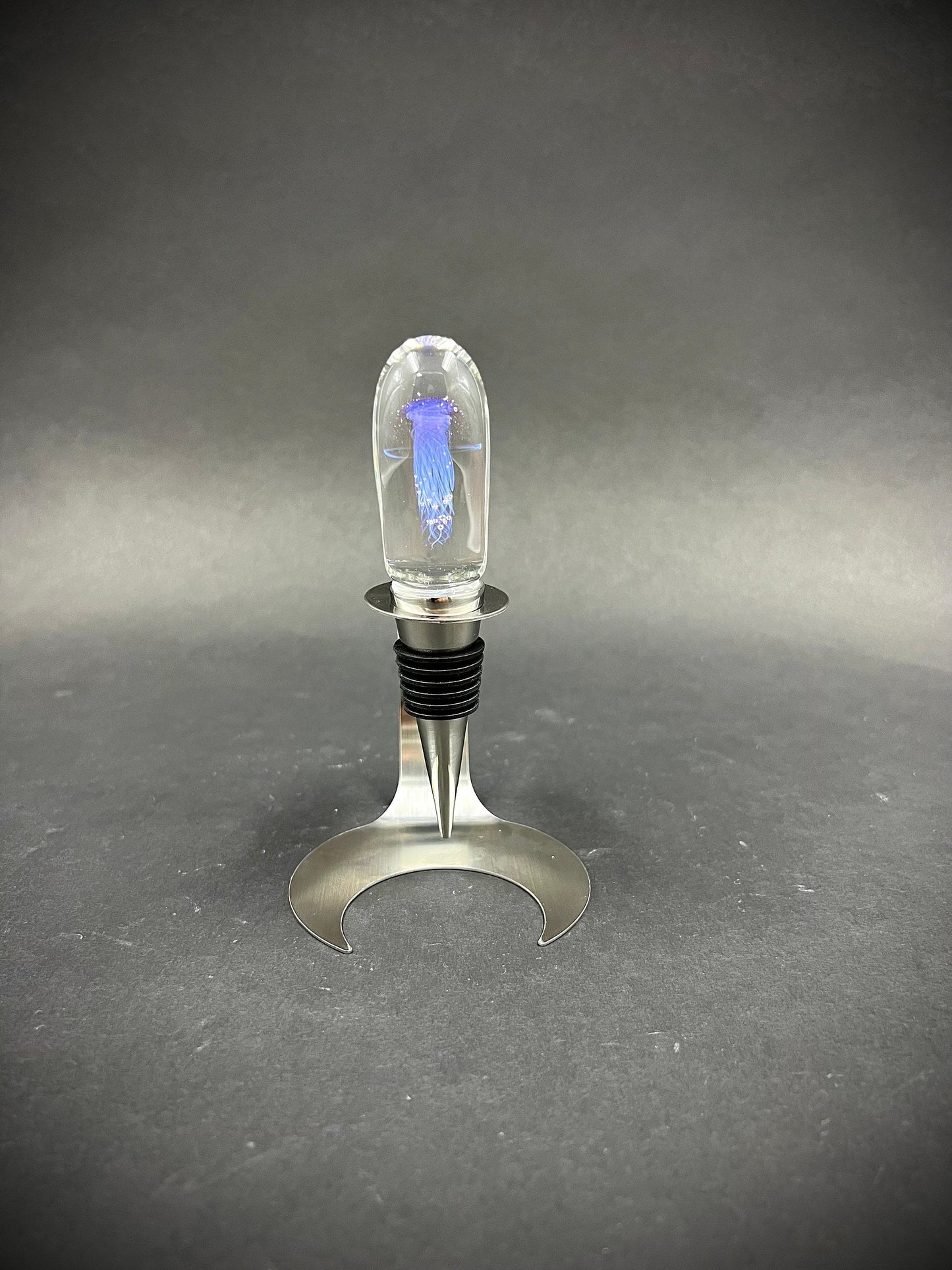 Maui Glass Jellyfish Bottle Stopper-2