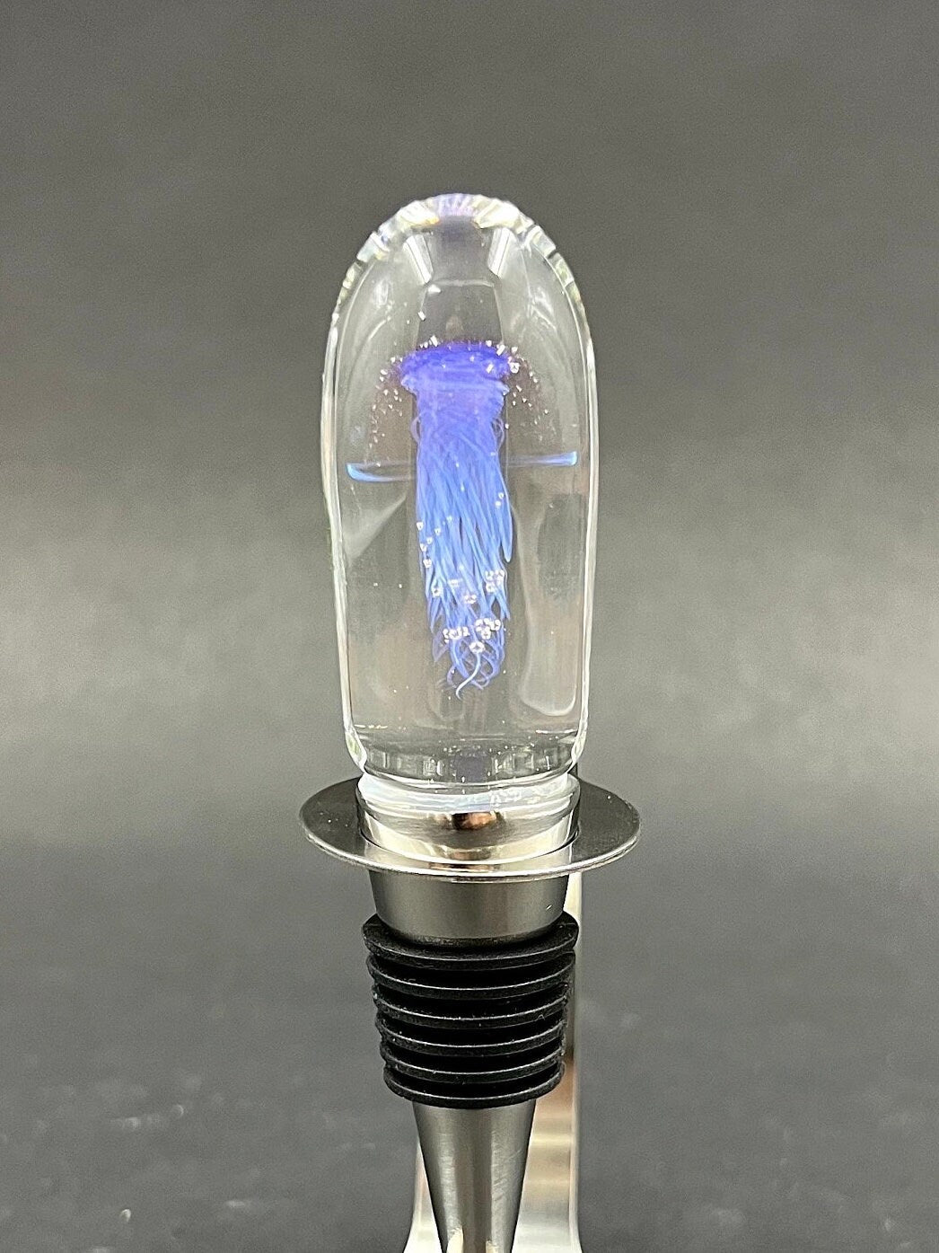 Maui Glass Jellyfish Bottle Stopper-2