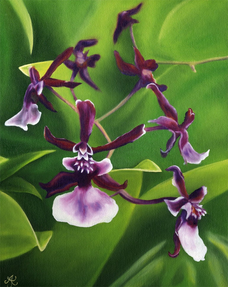 Orchid Branch painting