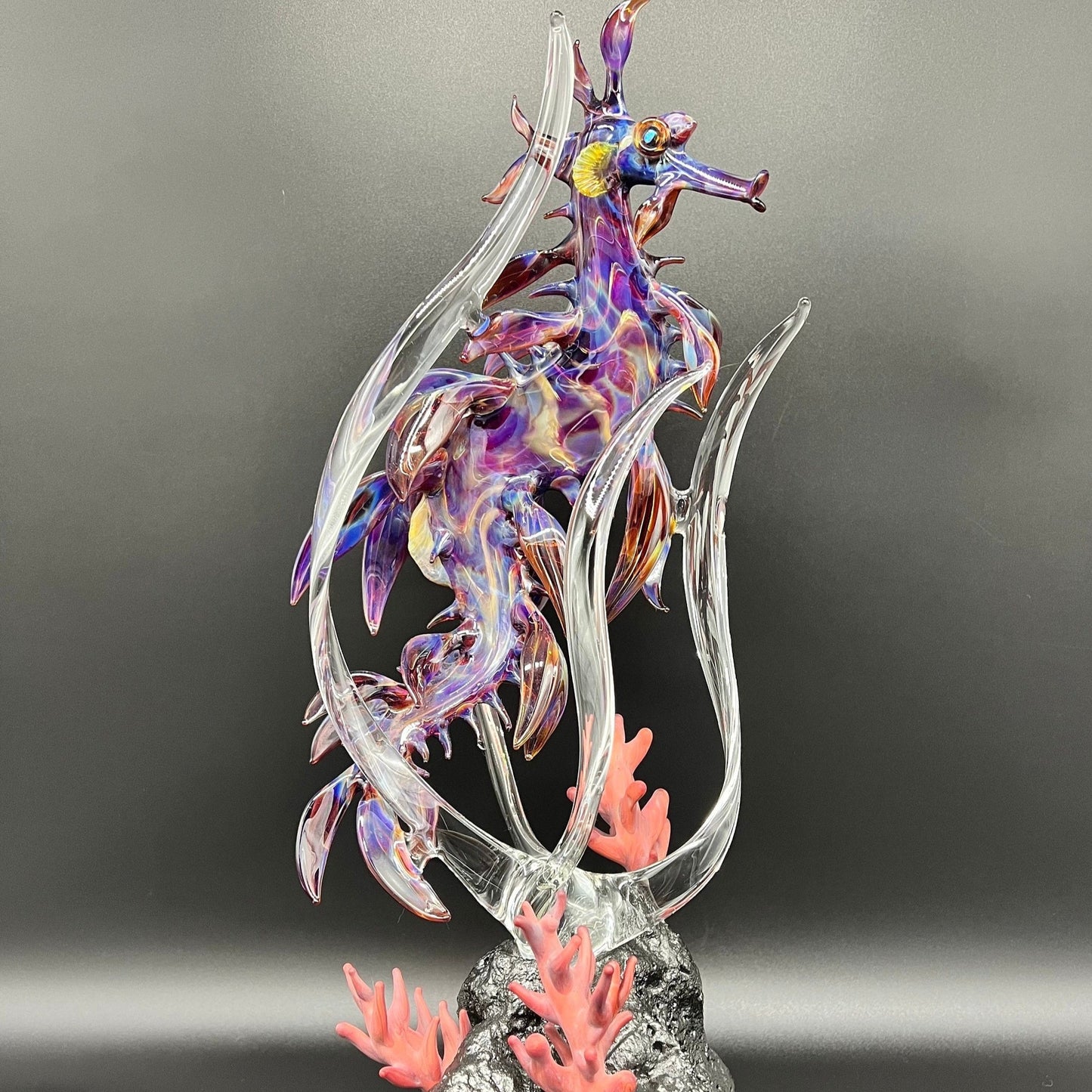 Leafy Seadragon Glass Sculpture