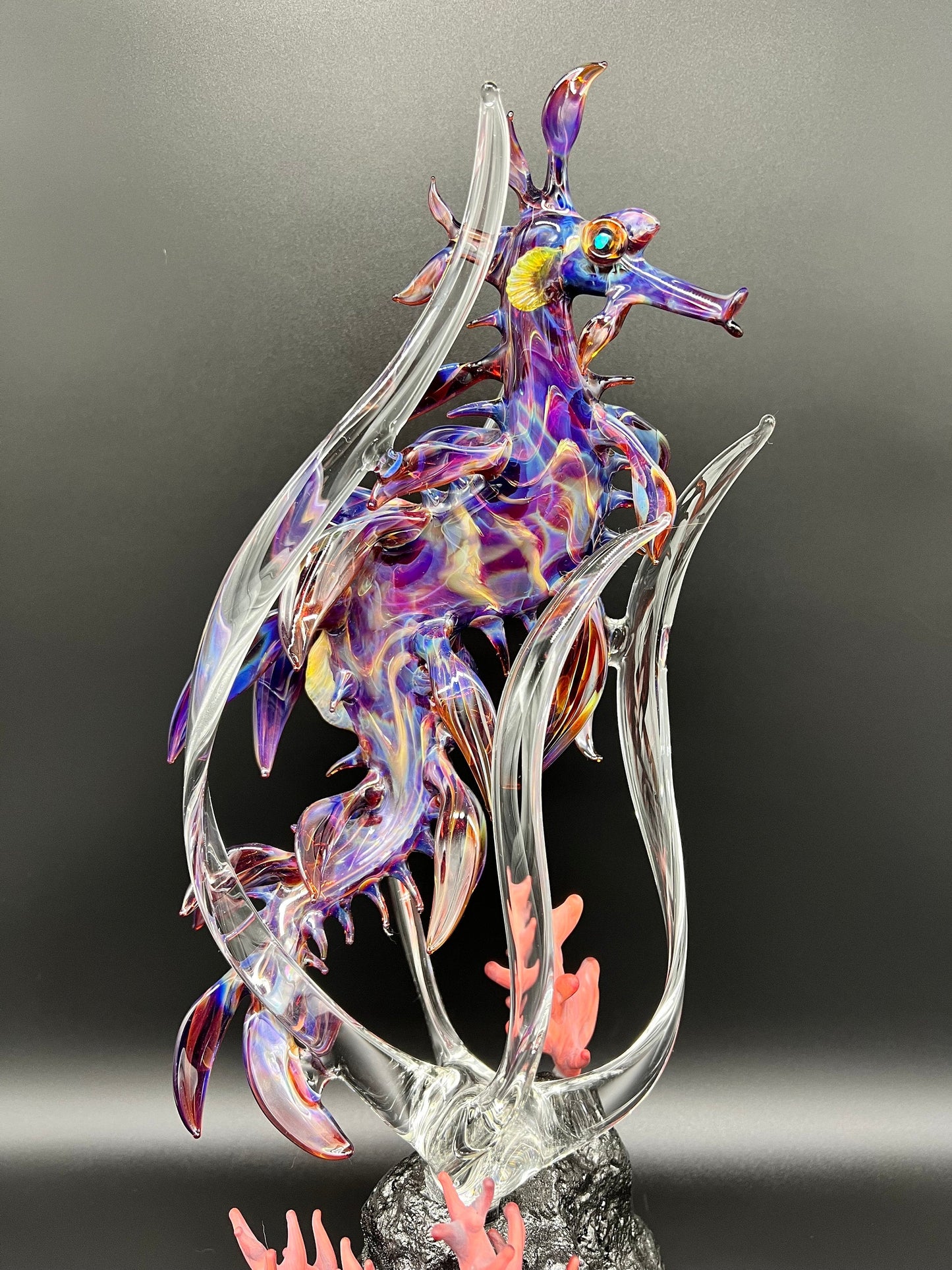 Leafy Seadragon Glass Sculpture
