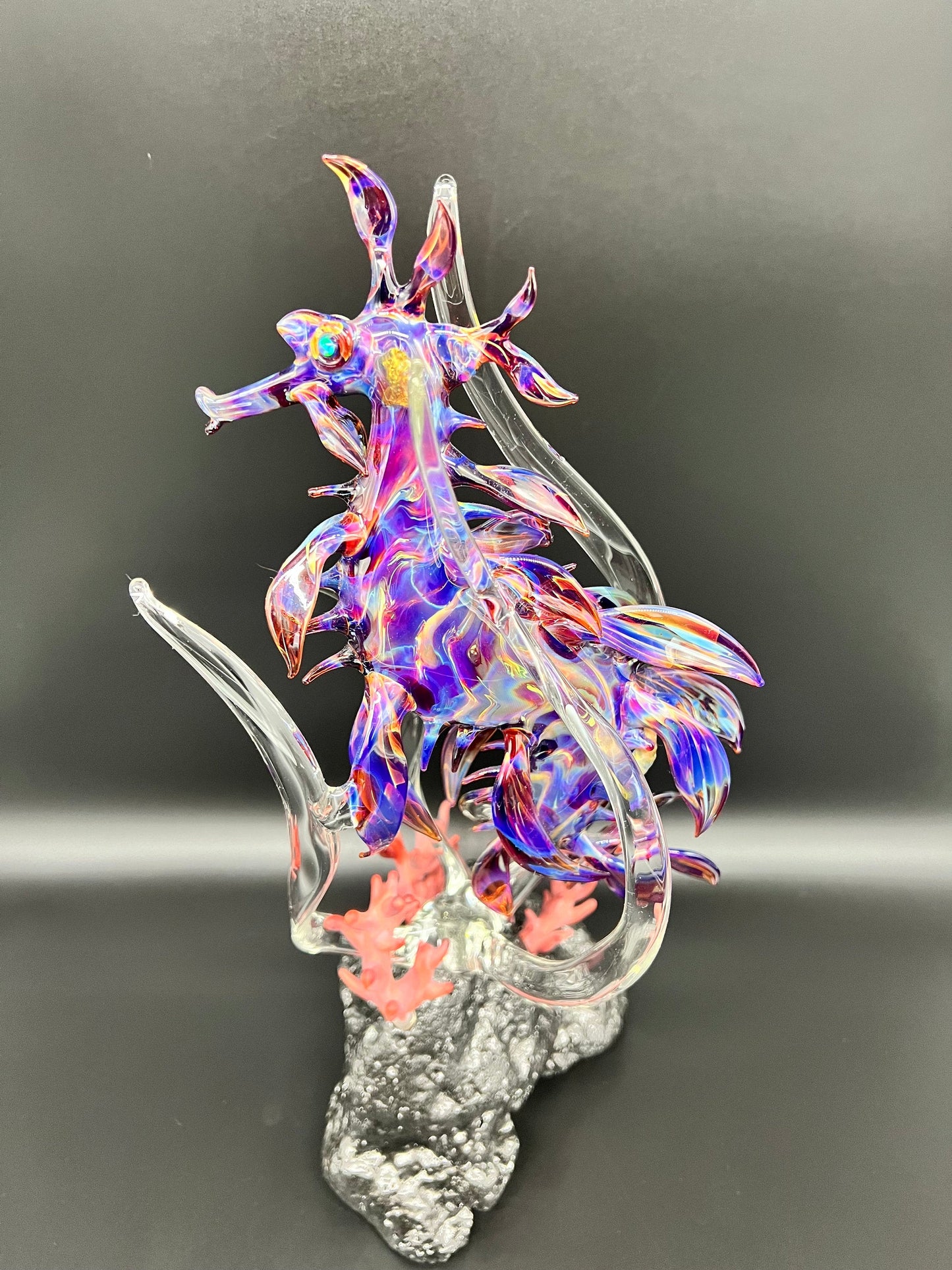 Leafy Seadragon Glass Sculpture