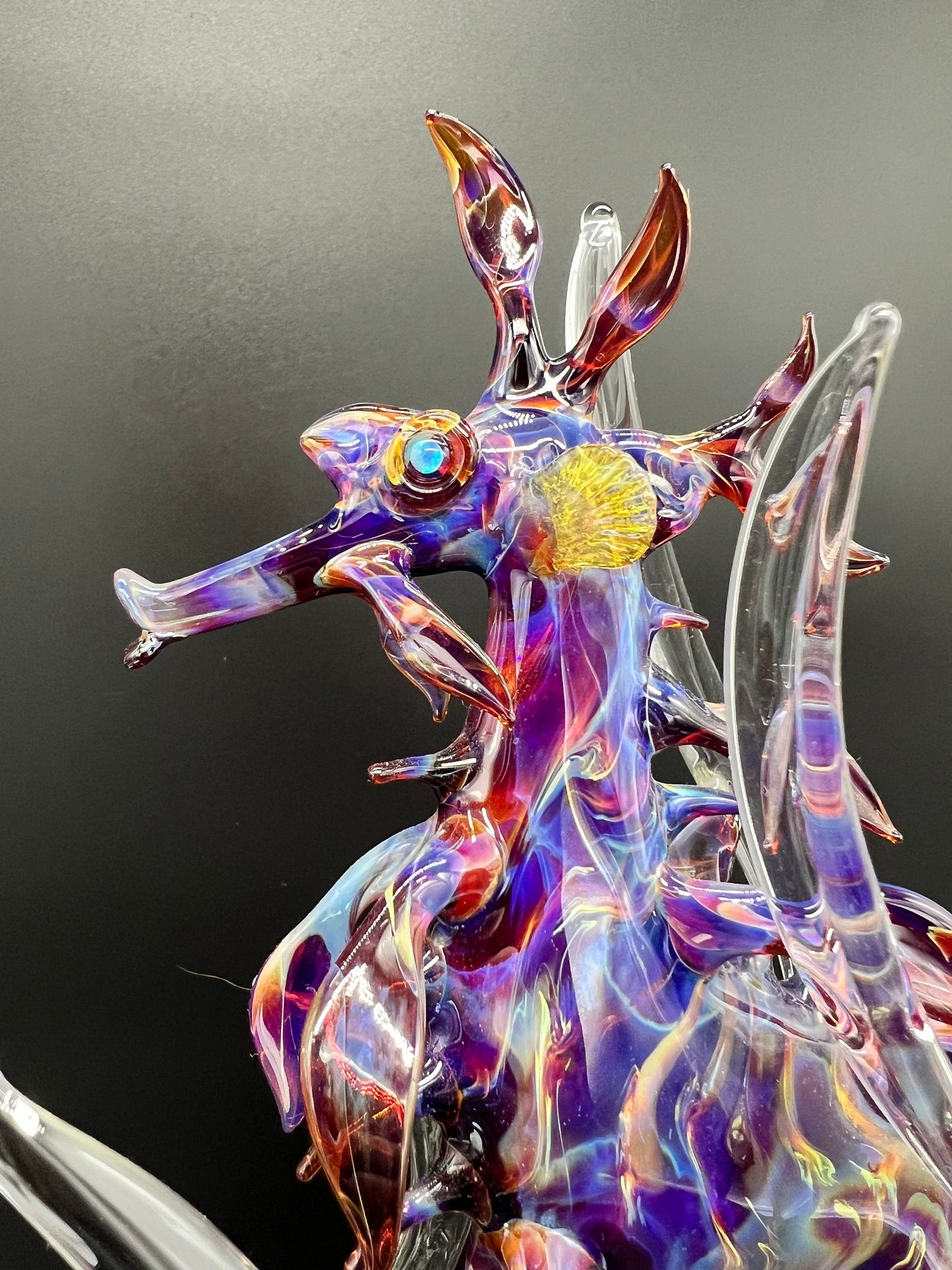 Leafy Seadragon Glass Sculpture