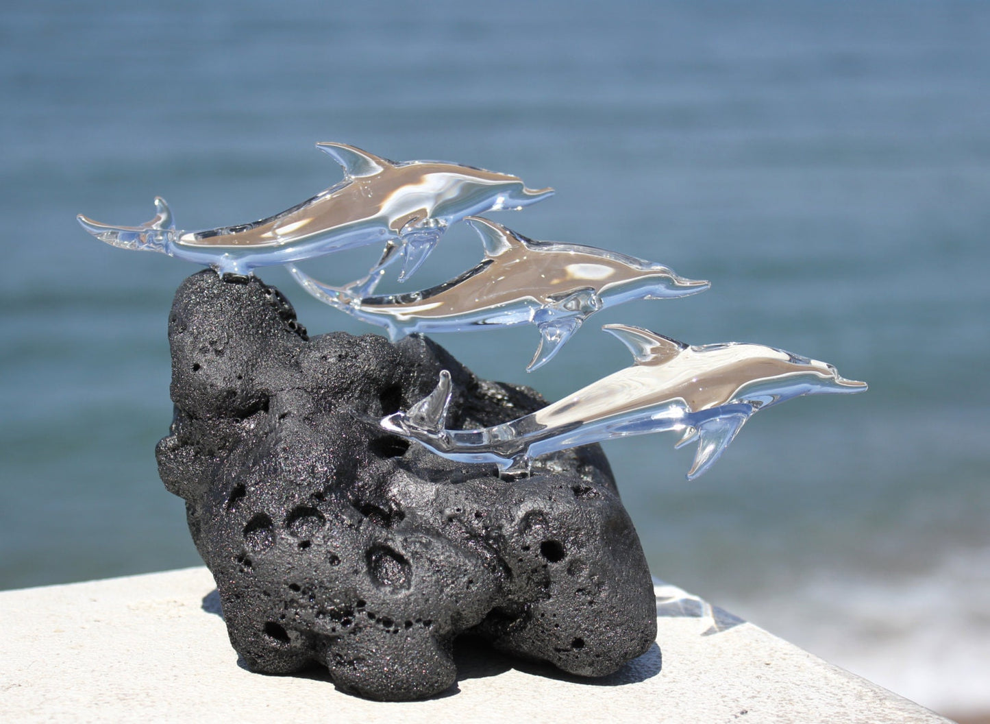 Glass dolphins