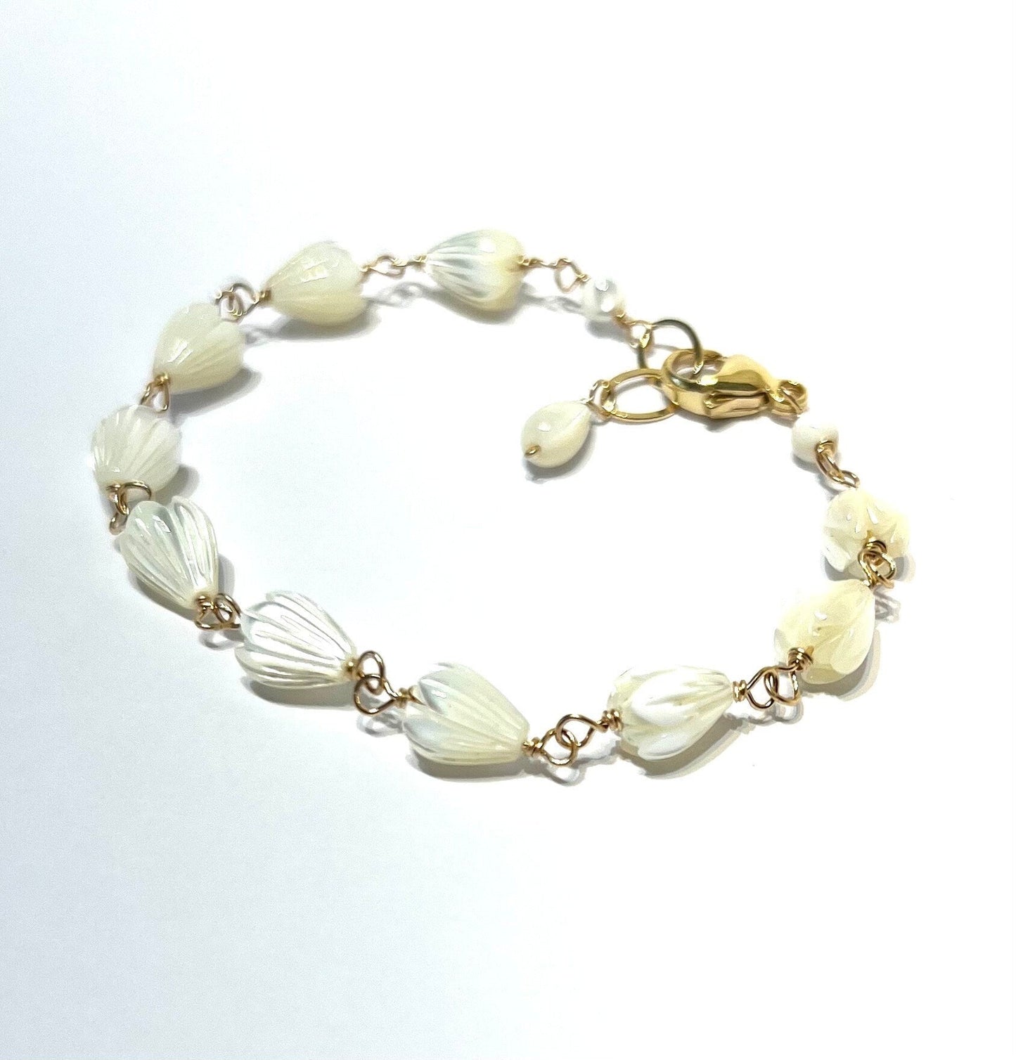 Mother of pearl pikake bracelet