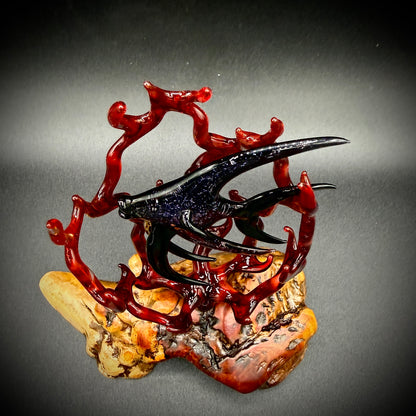 Dichroic Angelfish in Fire Coral