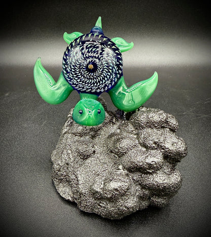Dichroic and Opal Sphere Sea Turtle