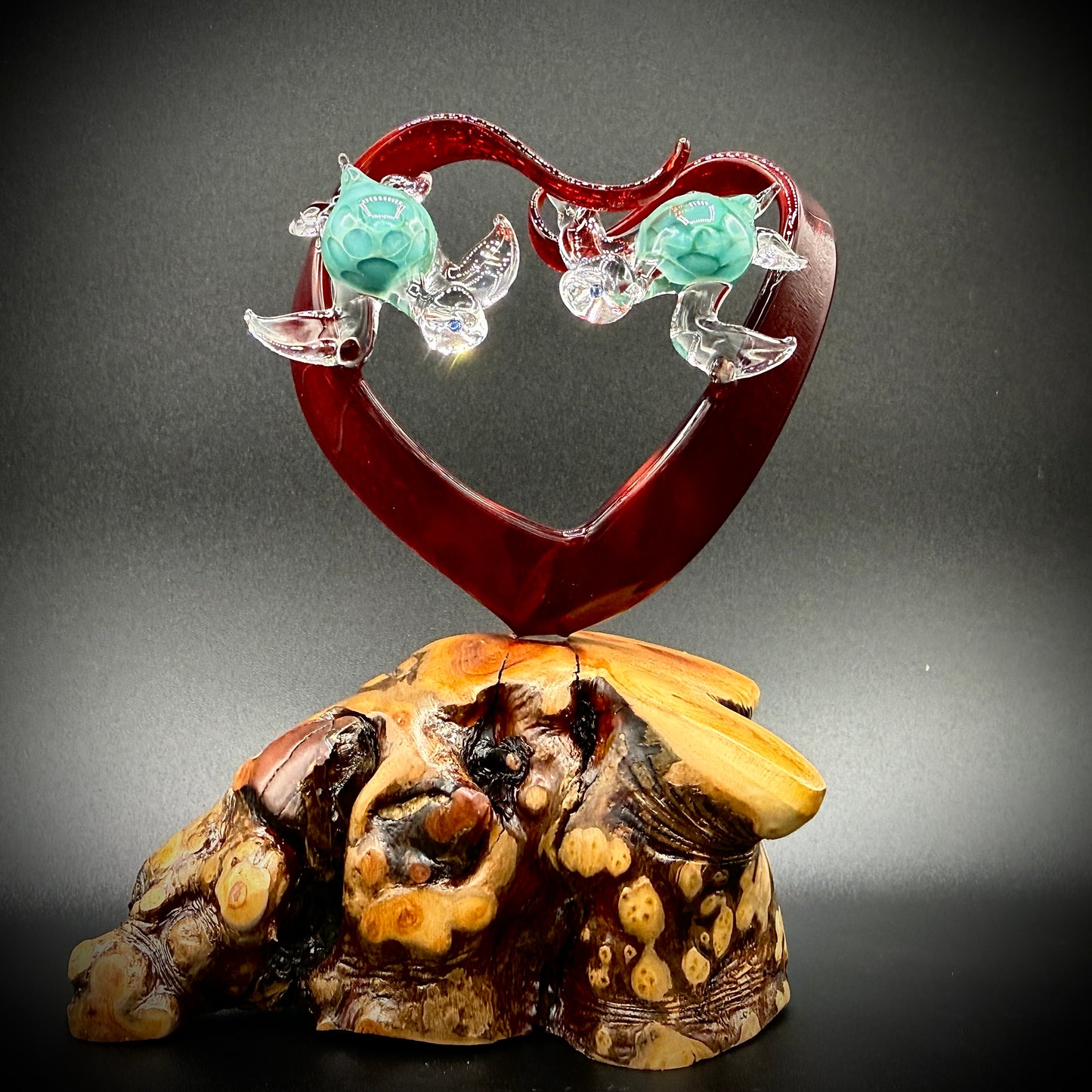 Aqua Honu Hearts Embrace
