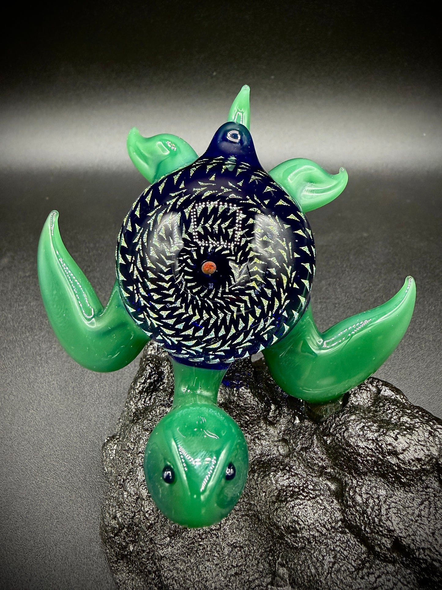 Dichroic and Opal Sphere Sea Turtle