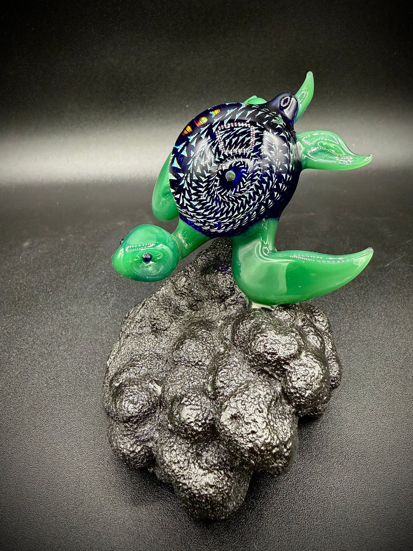 Dichroic and Opal Sphere Sea Turtle