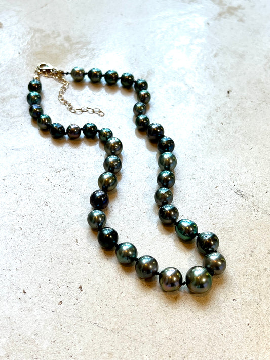 Tahitian Pearl silk knotted strand