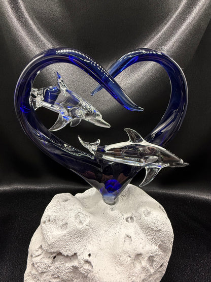Dolphins in Eternal Cobalt Heart