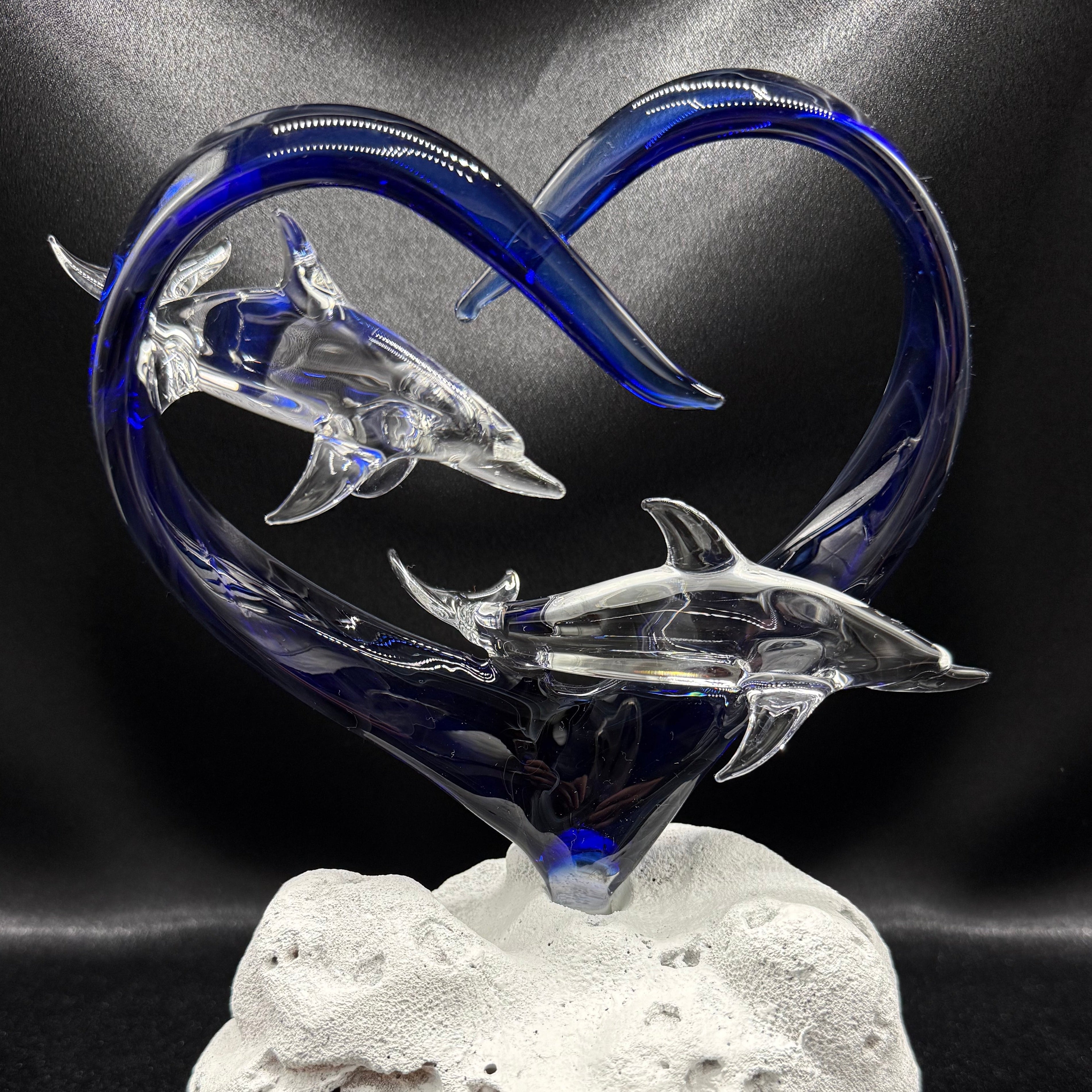 Dolphins in Eternal Cobalt Heart – Kai Pua Gallery