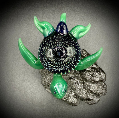 Dichroic and Opal Sphere Sea Turtle