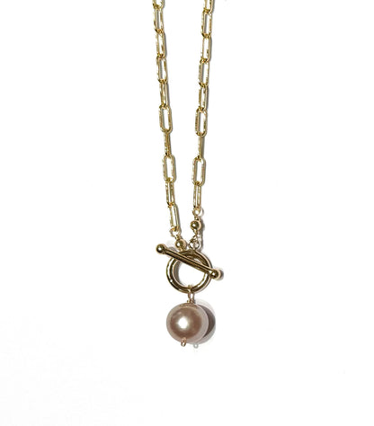 Pearl Toggle Clasp Necklace