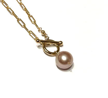 Pearl Toggle Clasp Necklace