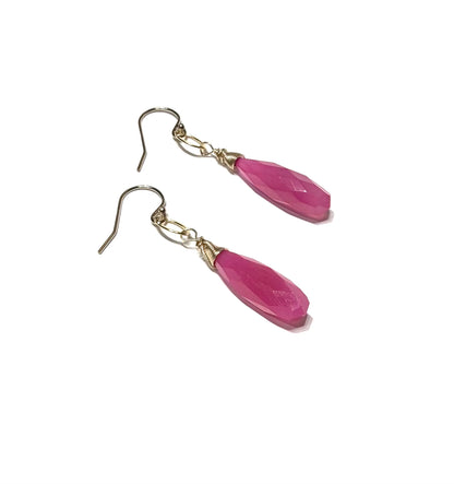 Pink Chalcedony earrings