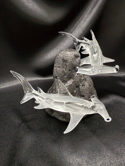 Double Hammer Head Shark sculpture