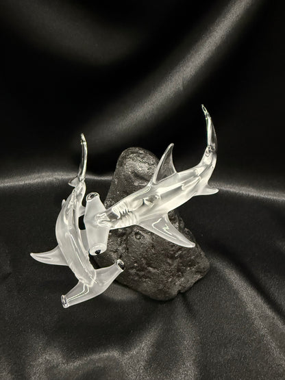 Double Hammer Head Shark sculpture