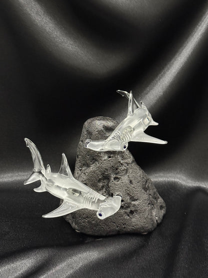 Double Hammer Head Shark sculpture