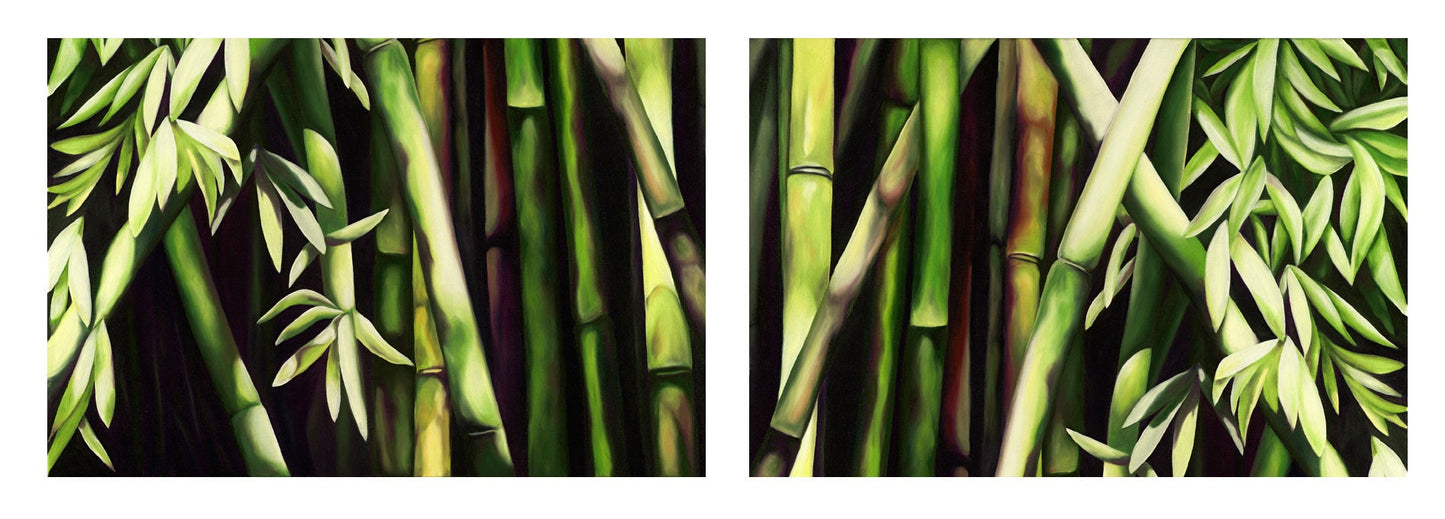 Bamboo Diptych Limited Edition Giclee