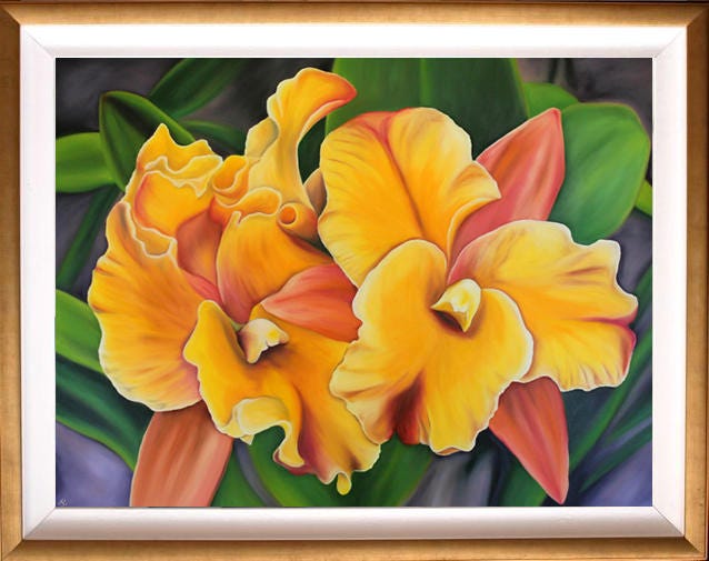 Orchid Blush oil painting Original and Limited Edition Giclee