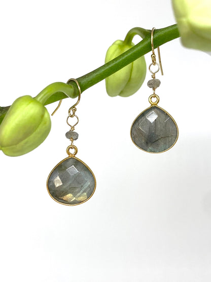 Labradorite earrings