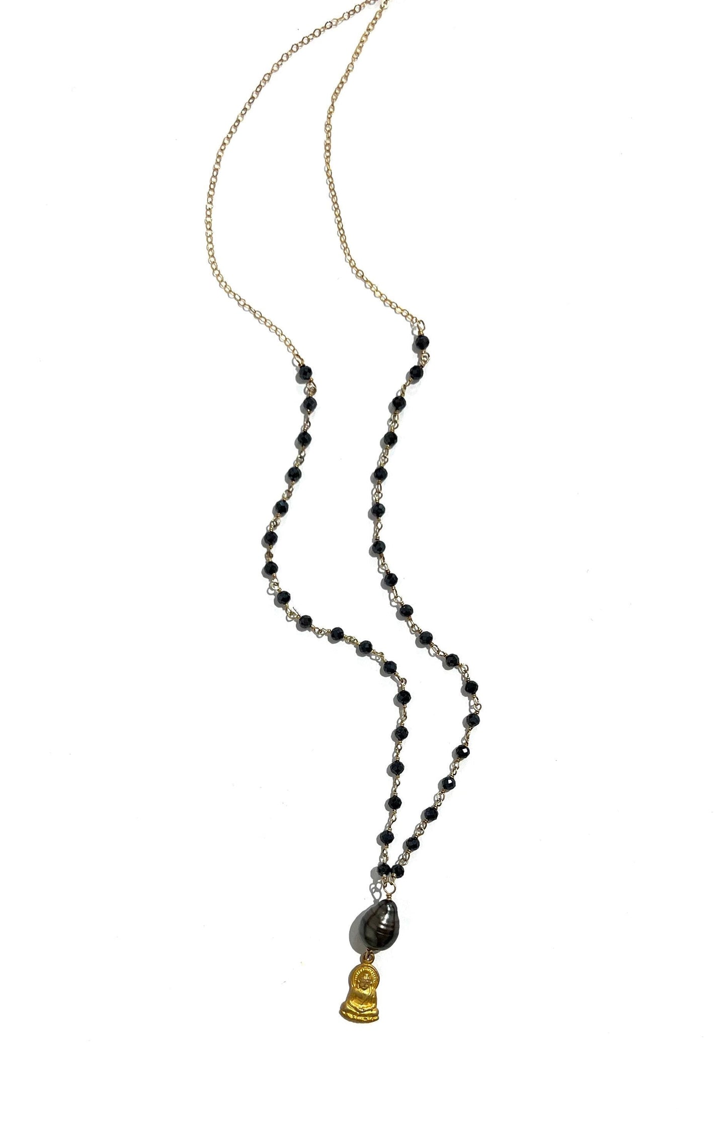 Tahitian pearl with Buddha necklace