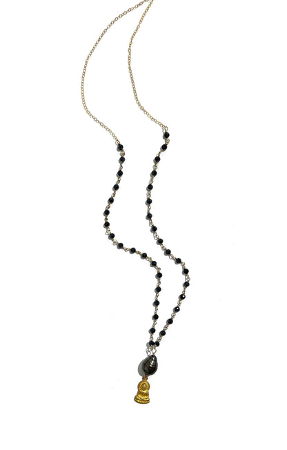 Tahitian pearl with Buddha necklace