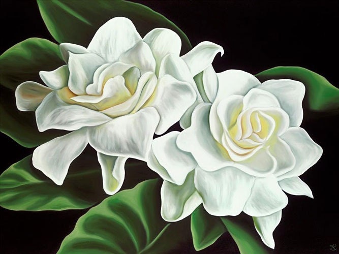 Two Gardenias Limited Edition Giclee