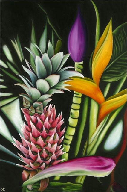 Ornamental Pineapple Limited Edition Giclee