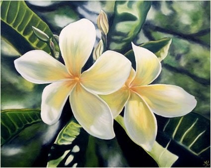 Lemon Plumeria Limited Edition Giclee