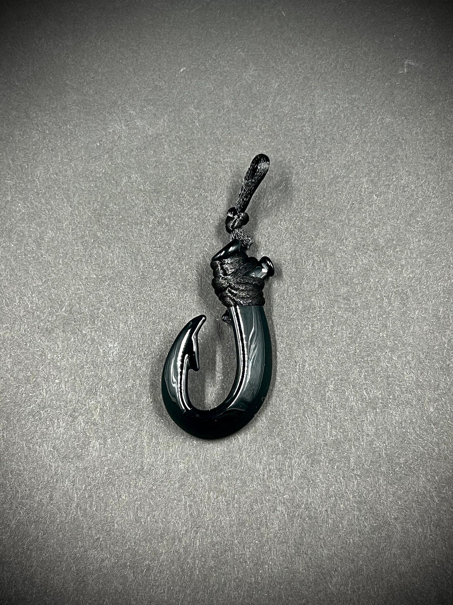 Maui hook glass pendant