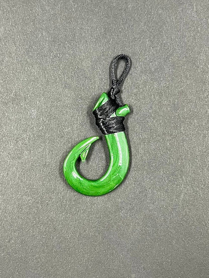 Maui hook glass pendant