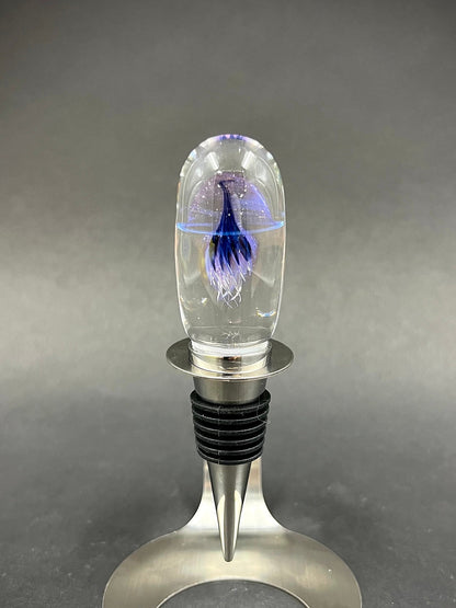 Maui Glass Jellyfish Bottle Stopper-3