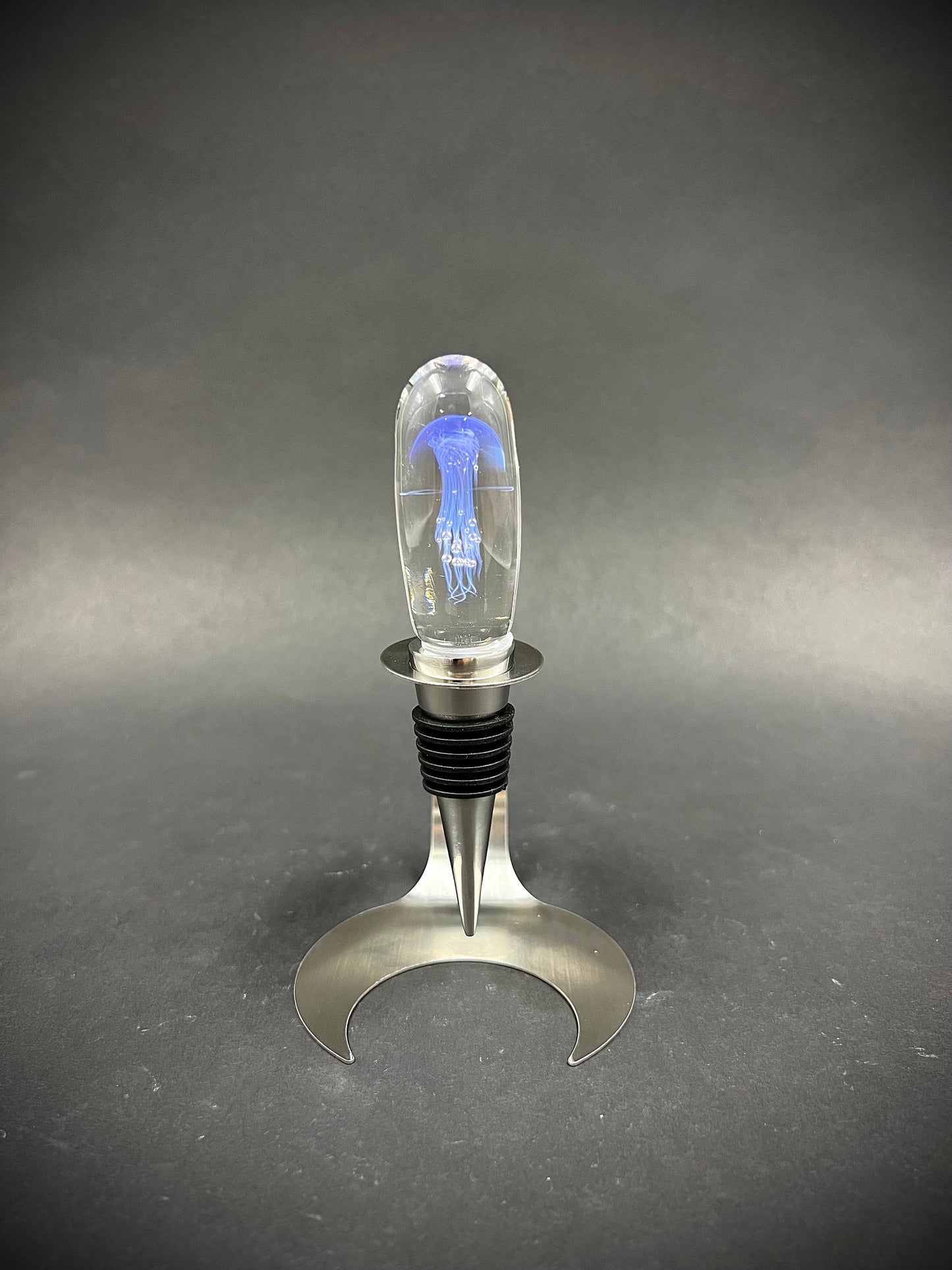 Maui Glass Jellyfish Bottle Stopper-1