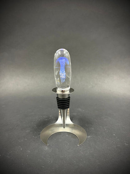 Maui Glass Jellyfish Bottle Stopper-1