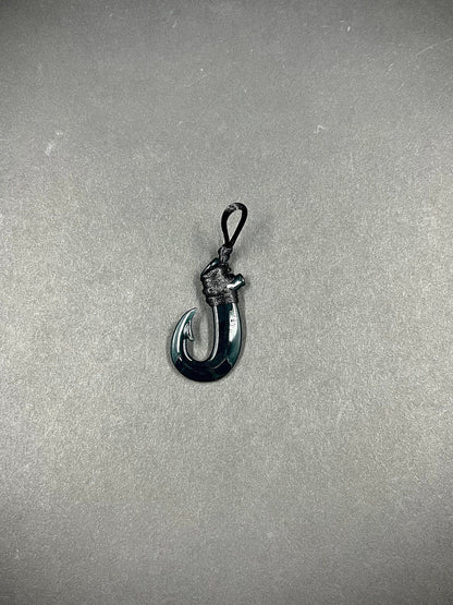 Maui hook glass pendant