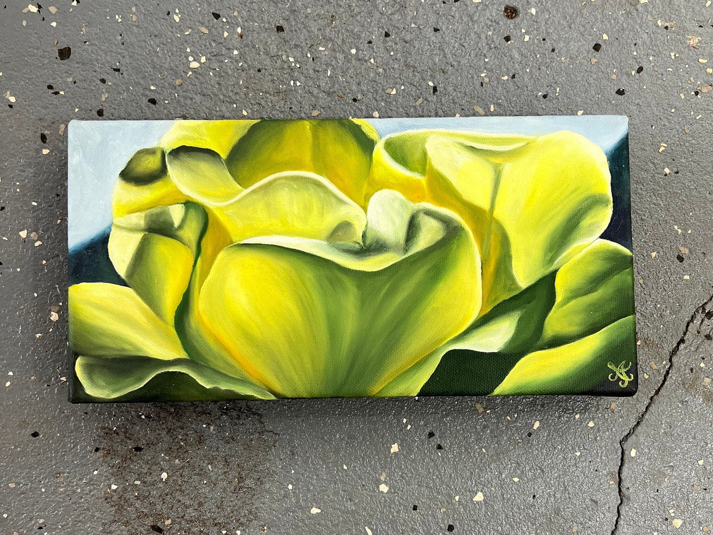 Mini Yellow Rose painting